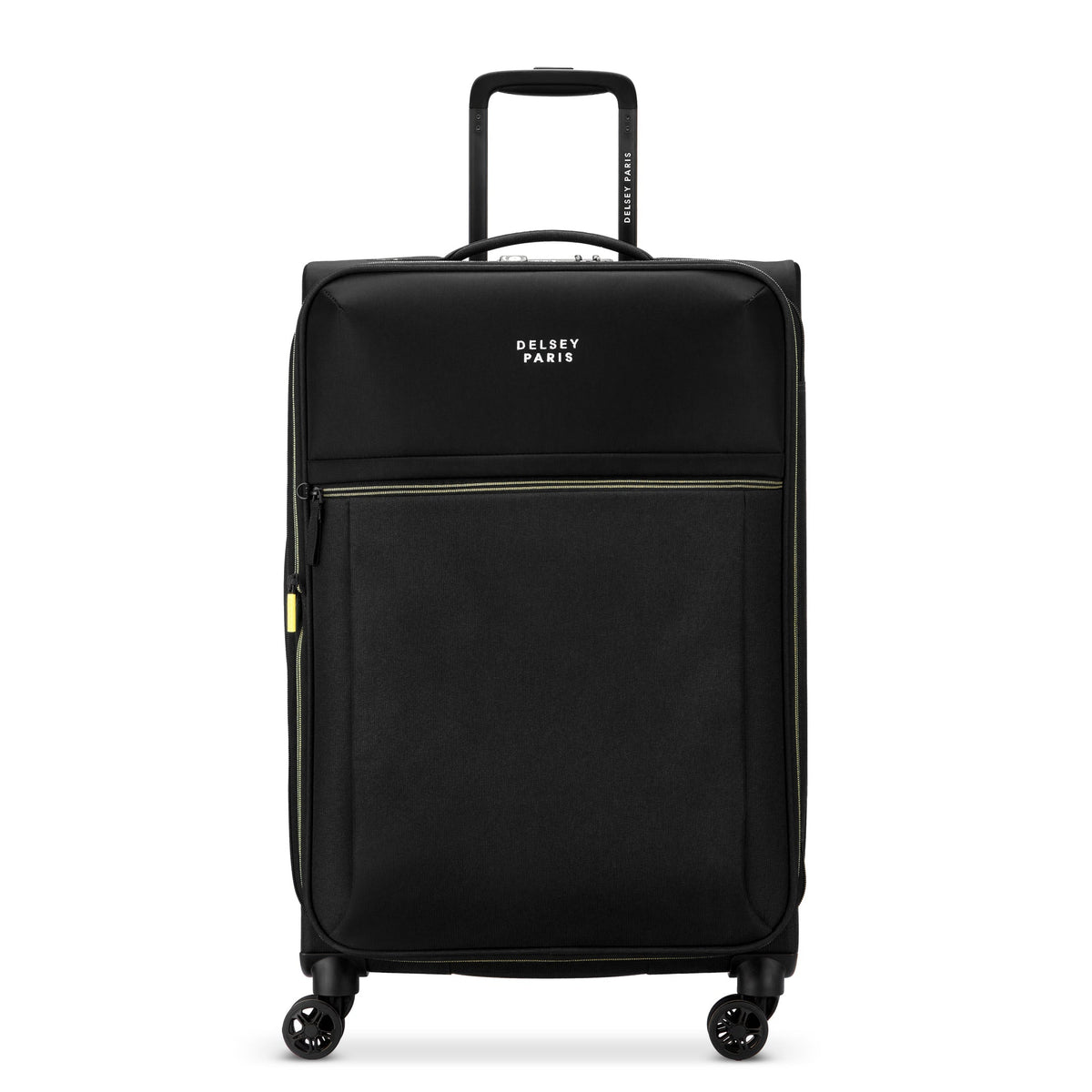 BROCHANT 3 |.0 27-Inch Expandable Check-In Suitcase, Deep black - Delsey Paris Everyday