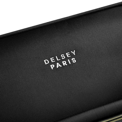 BROCHANT 3 |.0 27-Inch Expandable Check-In Suitcase, Deep black - Delsey Paris Everyday