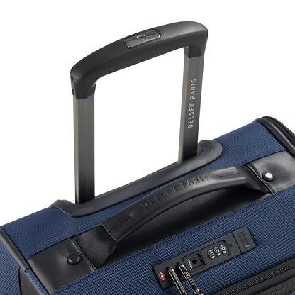 WAGRAM 23-Inch Expandable Carry-On Suitcase, Navy - Delsey Paris Quality
