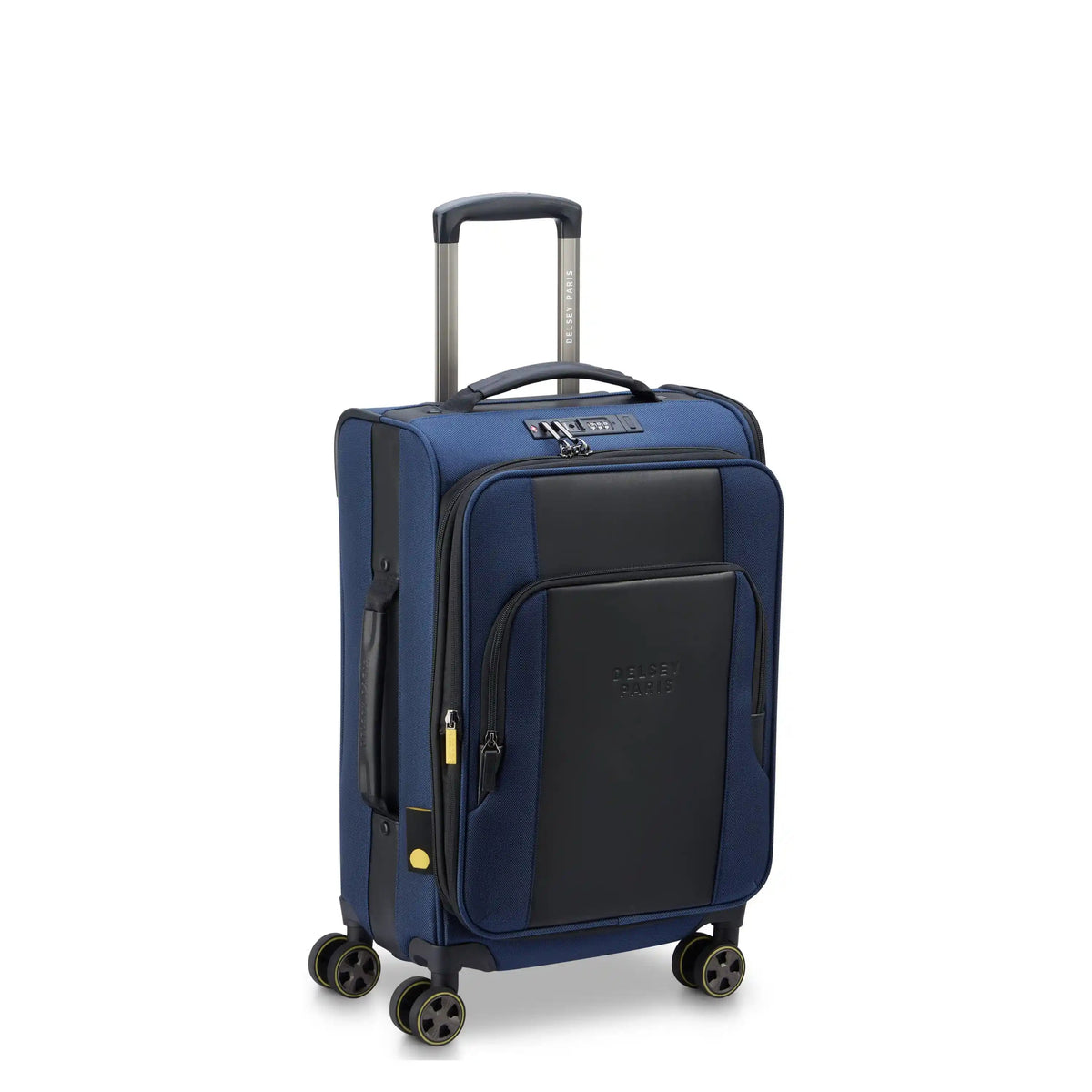 WAGRAM 23-Inch Expandable Carry-On Suitcase, Navy - Delsey Paris Quality