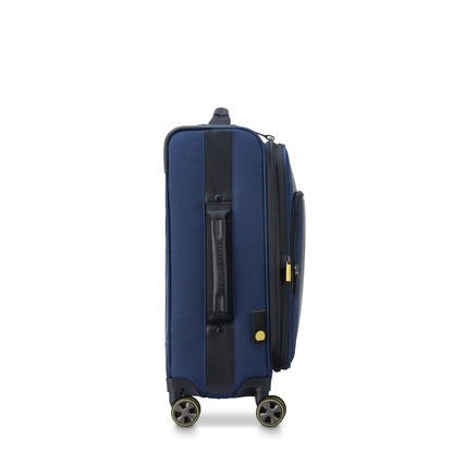 WAGRAM 23-Inch Expandable Carry-On Suitcase, Navy - Delsey Paris Quality