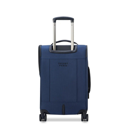 WAGRAM 23-Inch Expandable Carry-On Suitcase, Navy - Delsey Paris Quality