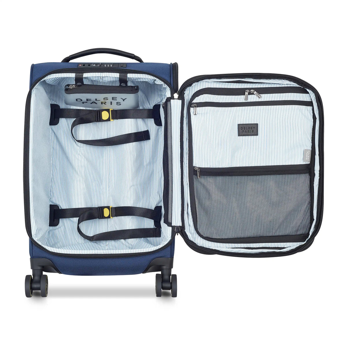 WAGRAM 23-Inch Expandable Carry-On Suitcase, Navy - Delsey Paris Quality