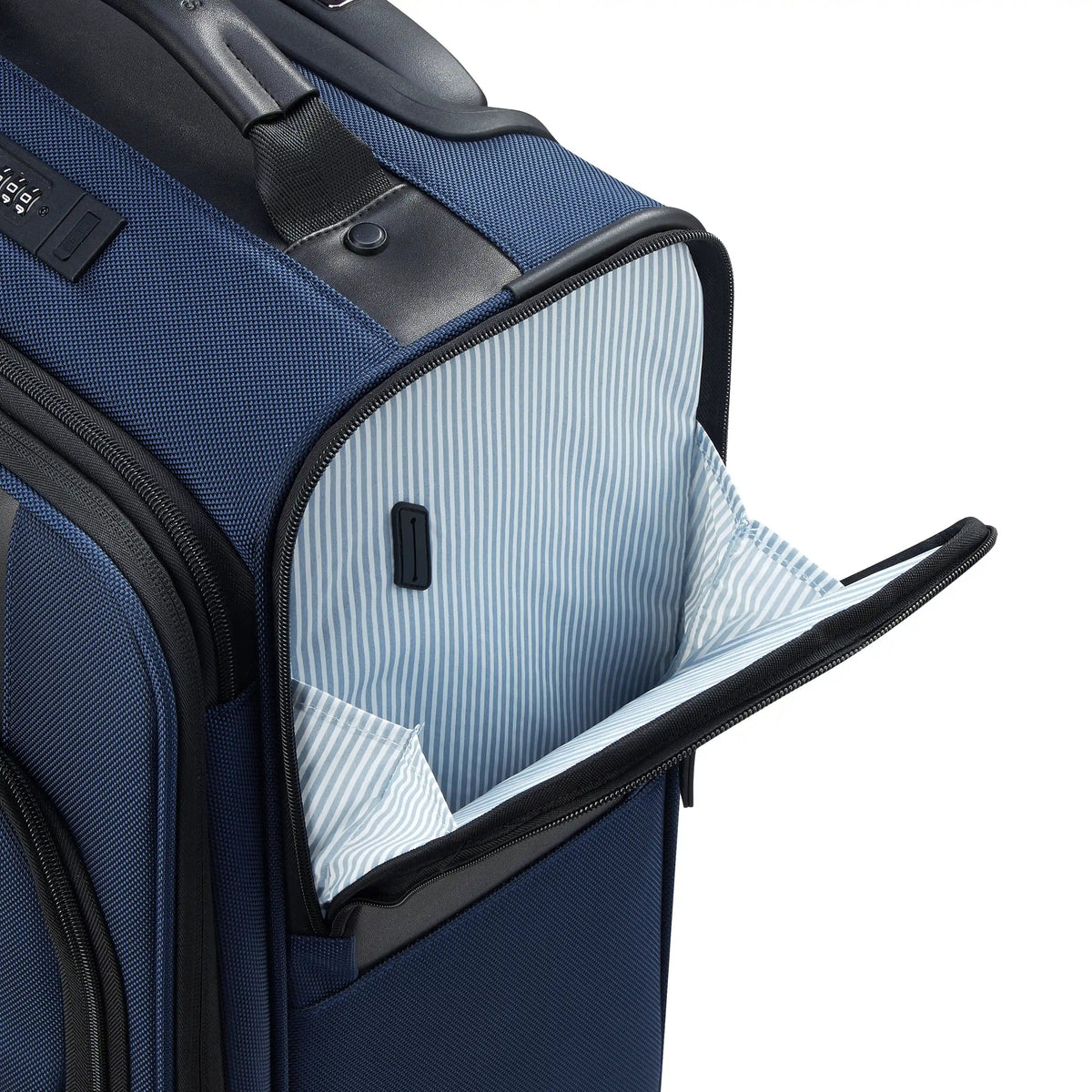 WAGRAM 23-Inch Expandable Carry-On Suitcase, Navy - Delsey Paris Quality