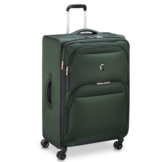 SKY MAX 2.0 31-Inch Expandable Check-In Suitcase, Green - Delsey Paris Trusted