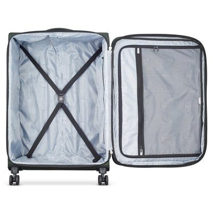 SKY MAX 2.0 31-Inch Expandable Check-In Suitcase, Green - Delsey Paris Trusted