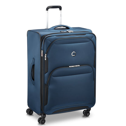 SKY MAX 2.0 31-Inch Expandable Check-In Suitcase, Blue - Delsey Paris Best Seller