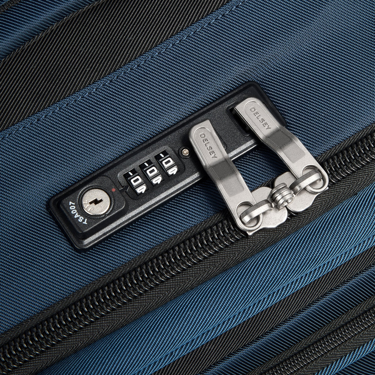SKY MAX 2.0 31-Inch Expandable Check-In Suitcase, Blue - Delsey Paris Best Seller