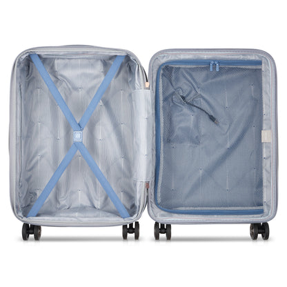 CRUISE 3.0 23-Inch Expandable Carry-On Suitcase, Platinum - Delsey Paris Smart Buy