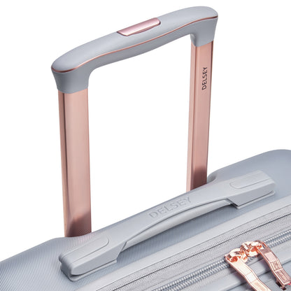 CRUISE 3.0 23-Inch Expandable Carry-On Suitcase, Platinum - Delsey Paris Smart Buy