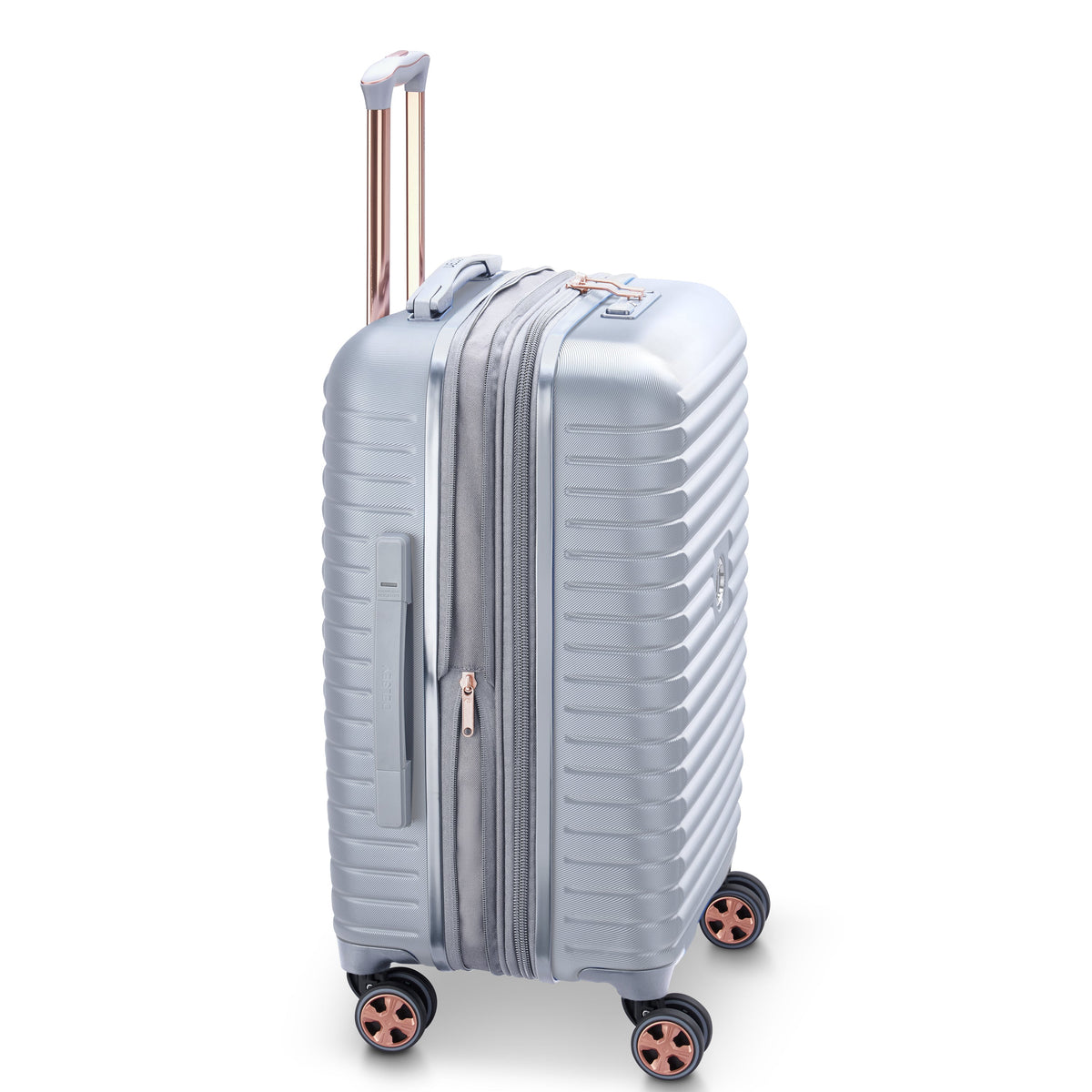 CRUISE 3.0 23-Inch Expandable Carry-On Suitcase, Platinum - Delsey Paris Smart Buy