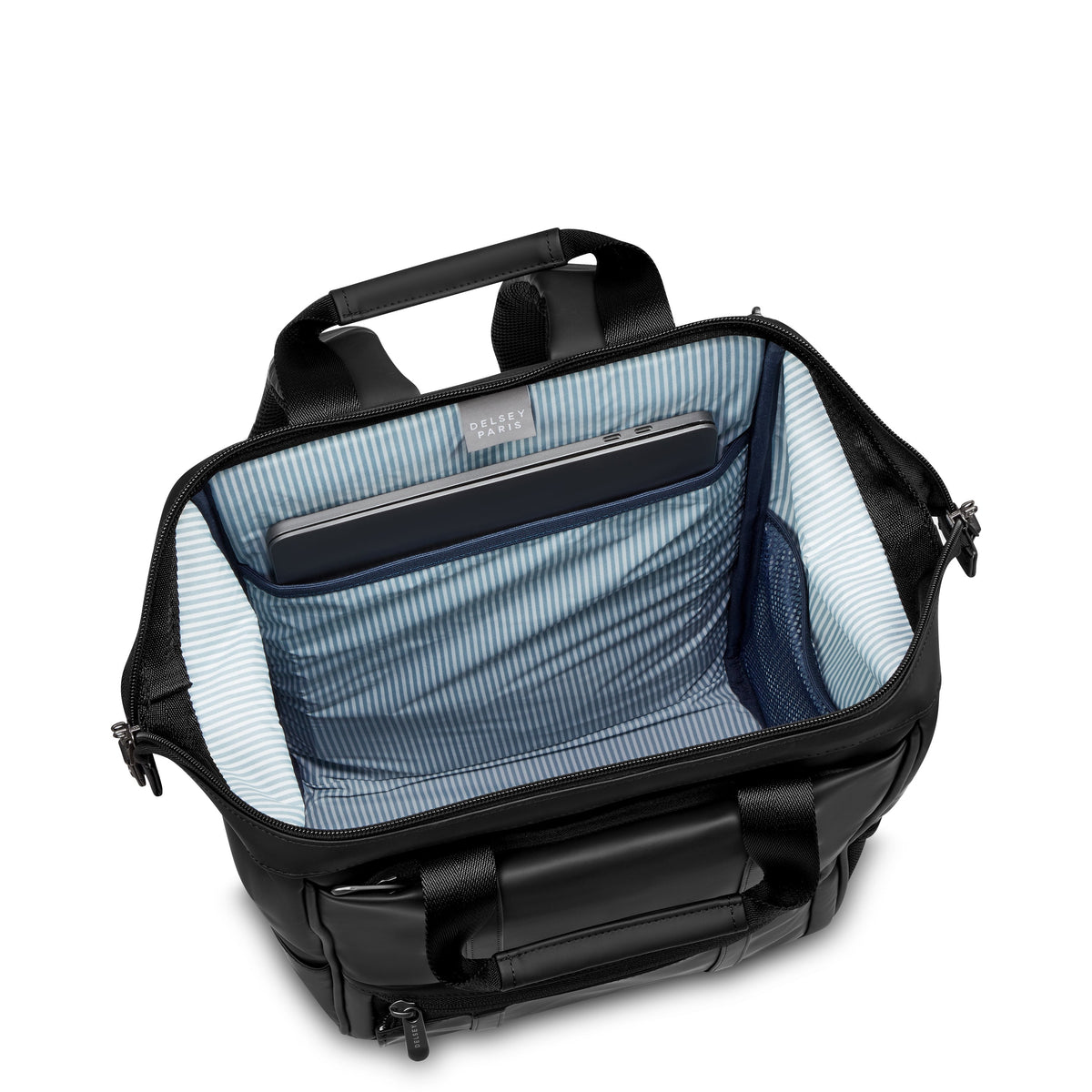 CADENCE SOFT 14-Inch Laptop Waterproof Backpack, Deep black - Delsey Paris Trending