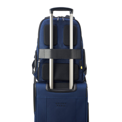 WAGRAM 15.6-Inch Laptop Backpack, Navy - Delsey Paris Trending