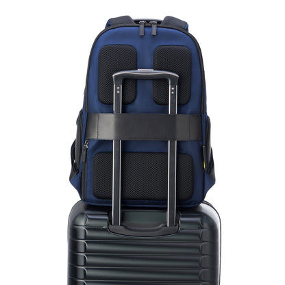 WAGRAM 15.6-Inch Laptop Backpack, Navy - Delsey Paris Trending