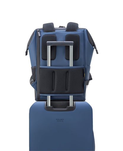 TURENNE SOFT 14-Inch Laptop Backpack, Night blue - Delsey Paris Classic