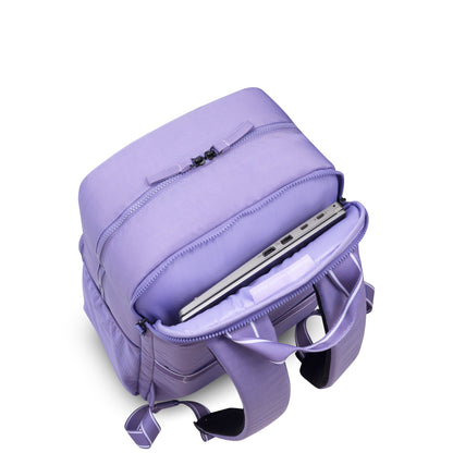 CAREFREE CARRY 17-Inch Laptop Backpack, Lavender - Delsey Paris Classic