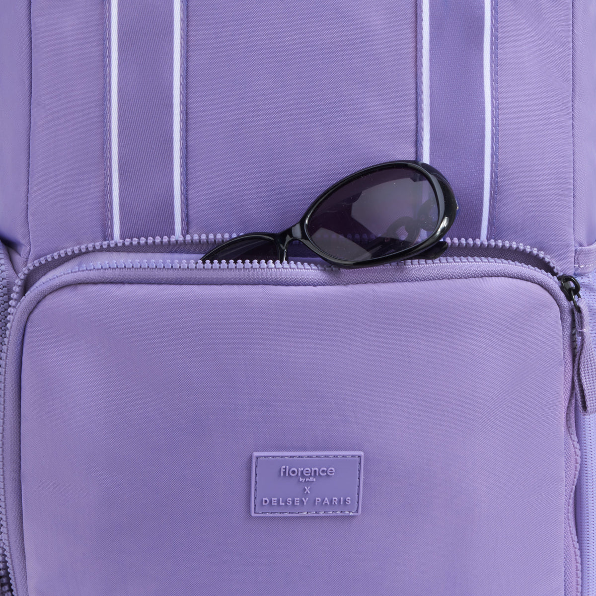 CAREFREE CARRY 17-Inch Laptop Backpack, Lavender - Delsey Paris Classic