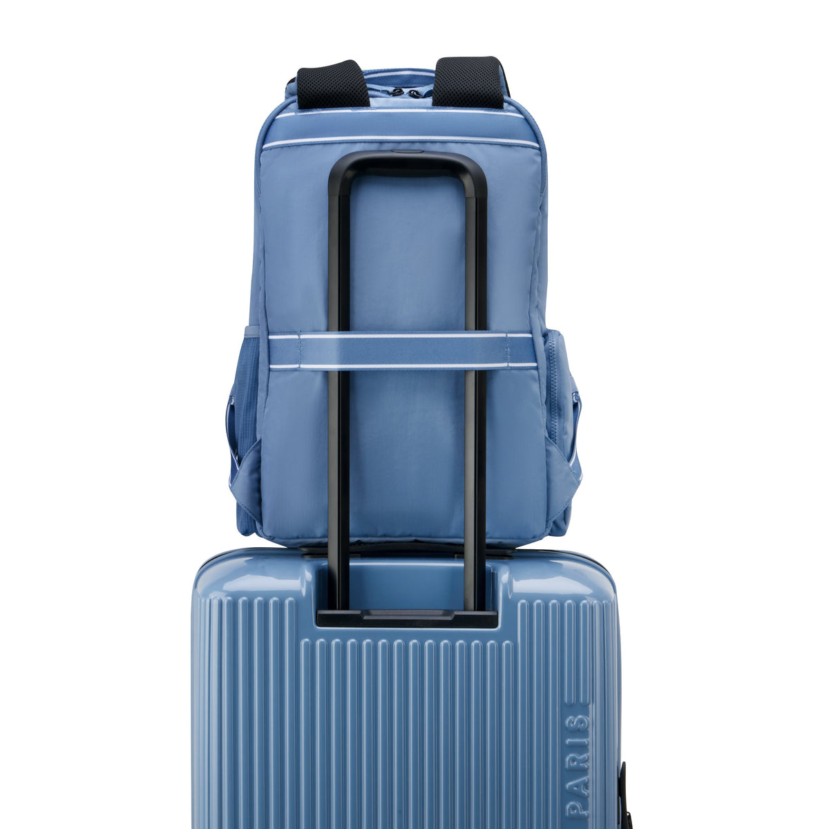 CAREFREE CARRY 17-Inch Laptop Backpack, Zinc blue - Delsey Paris Recommended
