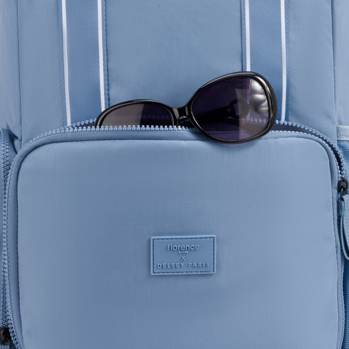 CAREFREE CARRY 17-Inch Laptop Backpack, Zinc blue - Delsey Paris Recommended