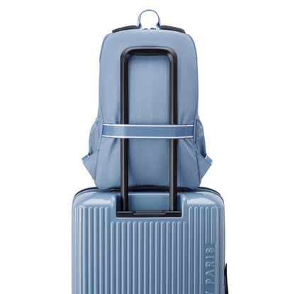 FRESH START 17-Inch Laptop Backpack, Zinc blue - Delsey Paris Latest