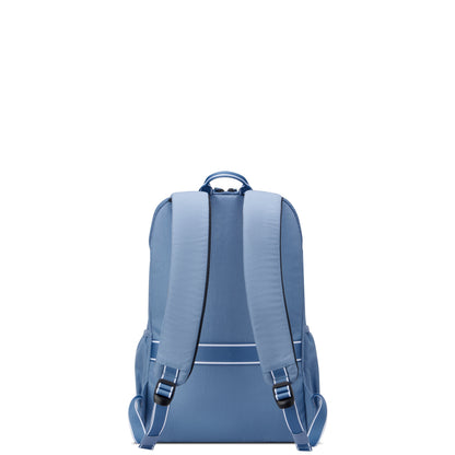 FRESH START 17-Inch Laptop Backpack, Zinc blue - Delsey Paris Latest