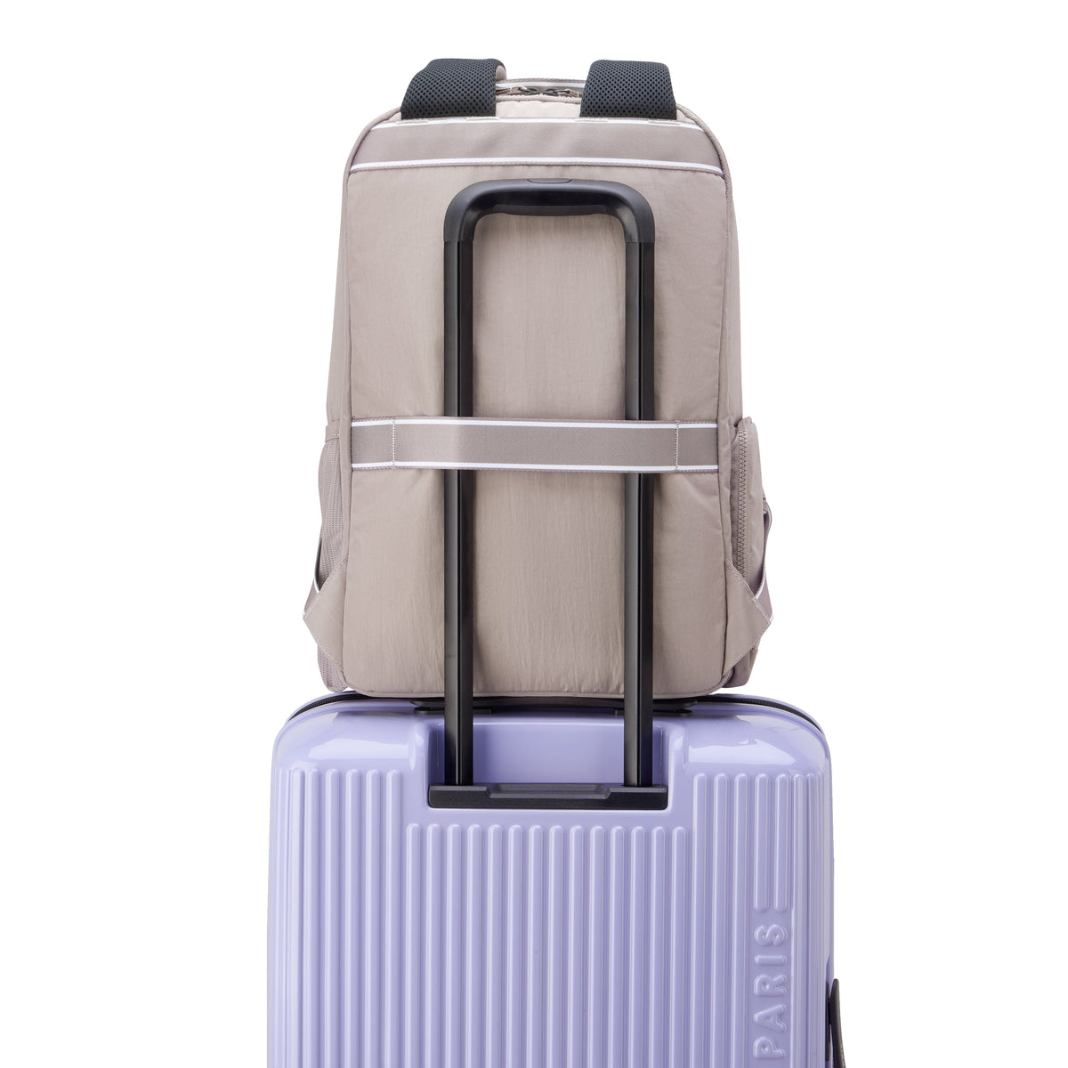 CAREFREE CARRY 17-Inch Laptop Backpack, Chestnut - Delsey Paris Great Value