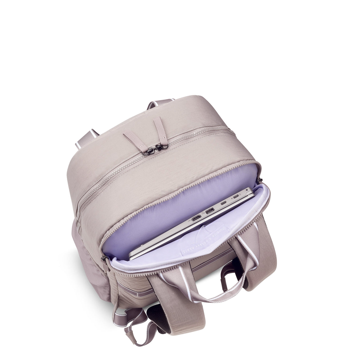 CAREFREE CARRY 17-Inch Laptop Backpack, Chestnut - Delsey Paris Great Value