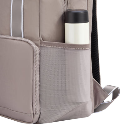 CAREFREE CARRY 17-Inch Laptop Backpack, Chestnut - Delsey Paris Great Value