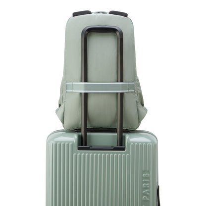 FRESH START 17-Inch Laptop Backpack, Sage green - Delsey Paris Value