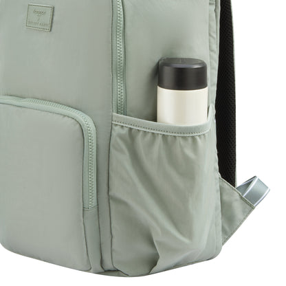 FRESH START 17-Inch Laptop Backpack, Sage green - Delsey Paris Value