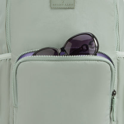 FRESH START 17-Inch Laptop Backpack, Sage green - Delsey Paris Value