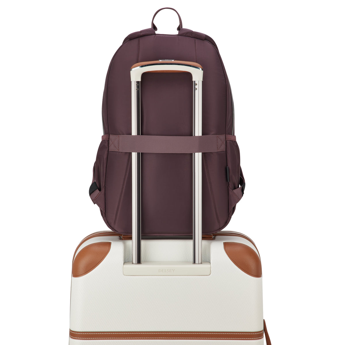 SUNNY 15.6-Inch Laptop Backpack, Cocoa powder - Delsey Paris Recommended