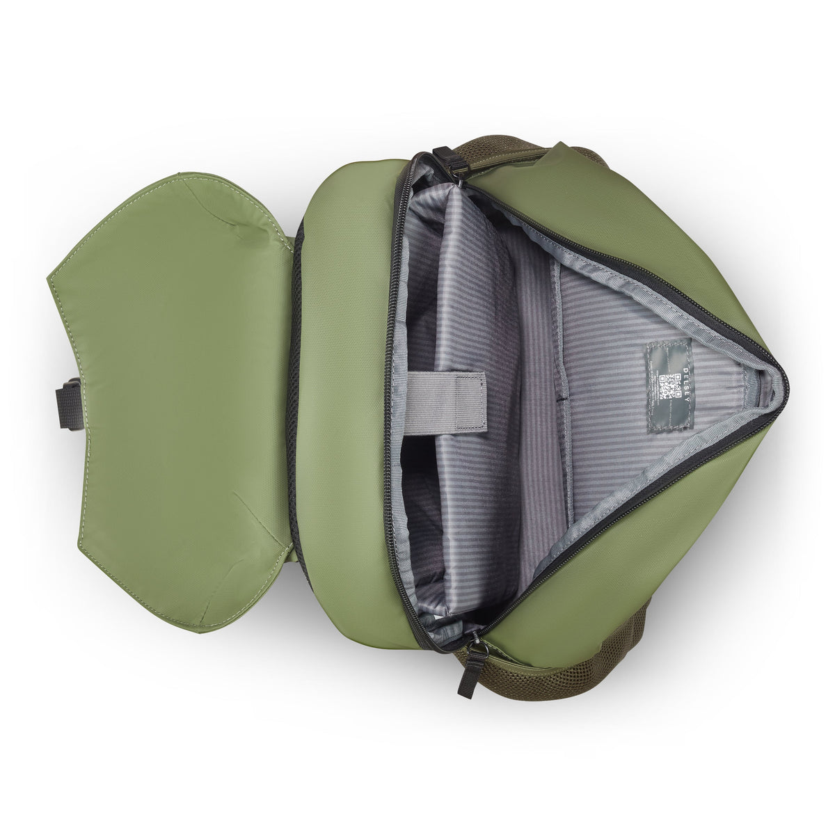 JULIAN 15.6-Inch Laptop Backpack, Olive green - Delsey Paris Special Offer