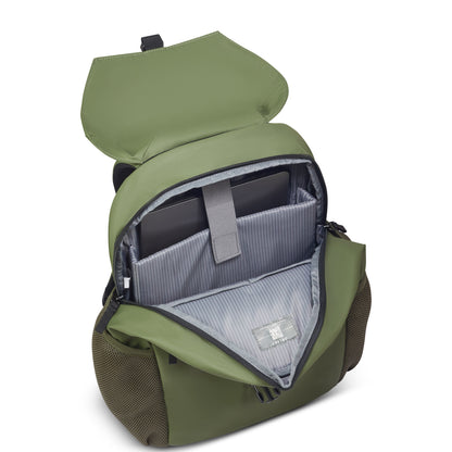 JULIAN 15.6-Inch Laptop Backpack, Olive green - Delsey Paris Special Offer