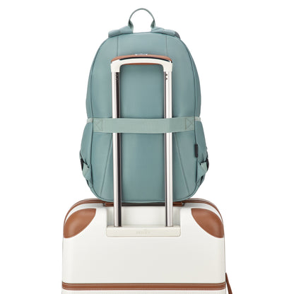 SUNNY 15.6-Inch Laptop Backpack, Sage green - Delsey Paris Discount