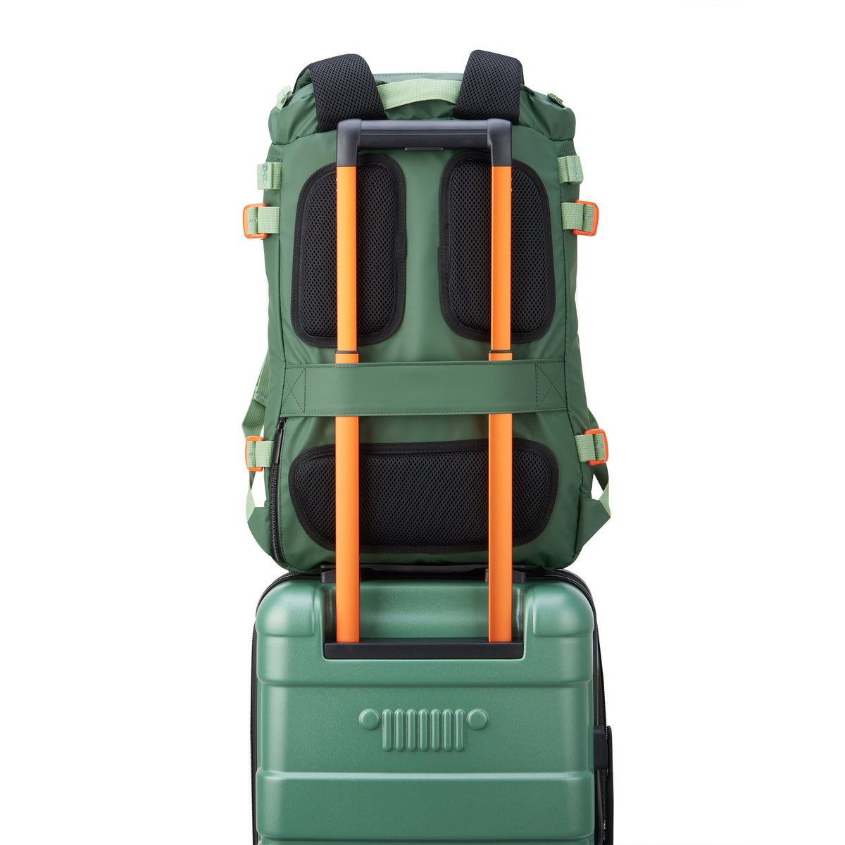 JS013C 17-Inch Laptop Backpack, Green - Delsey Paris Classic