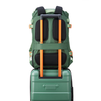 JS013C 17-Inch Laptop Backpack, Green - Delsey Paris Classic