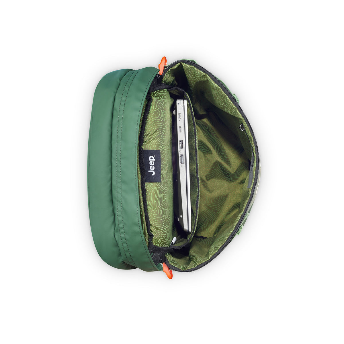 JS013C 17-Inch Laptop Backpack, Green - Delsey Paris Classic