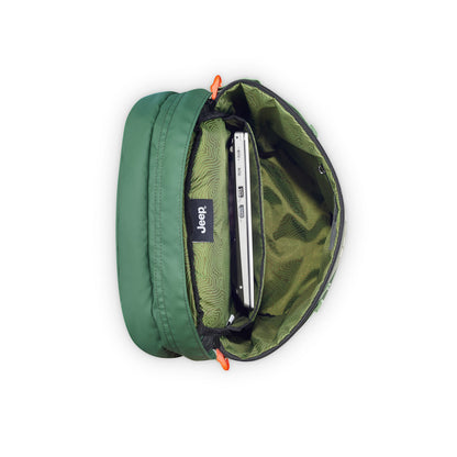 JS013C 17-Inch Laptop Backpack, Green - Delsey Paris Classic