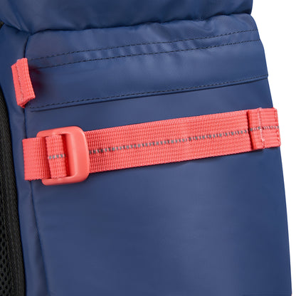 JS013C 17-Inch Laptop Backpack, Navy - Delsey Paris Smart Buy