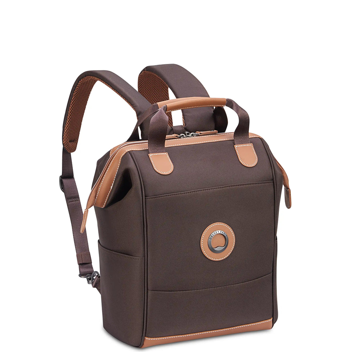 CHATELET AIR 2.0 14-Inch Laptop Backpack, Brown - Delsey Paris Premium