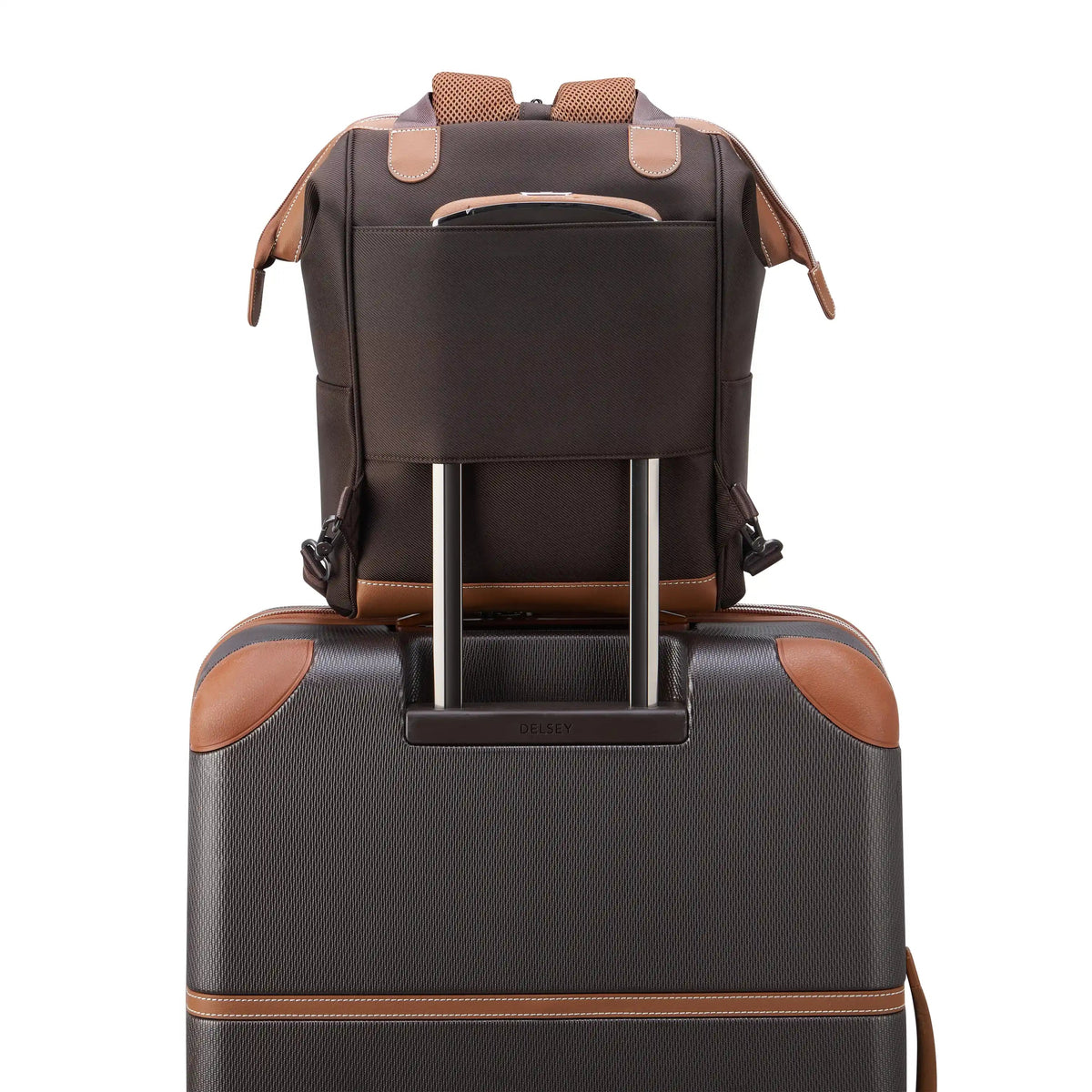 CHATELET AIR 2.0 14-Inch Laptop Backpack, Brown - Delsey Paris Premium
