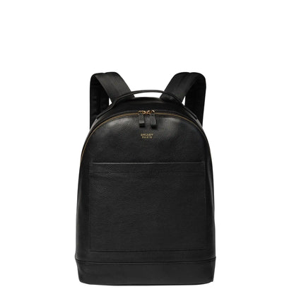 LE CUIR GRAINE Leather Backpack, Black - Delsey Paris Essential