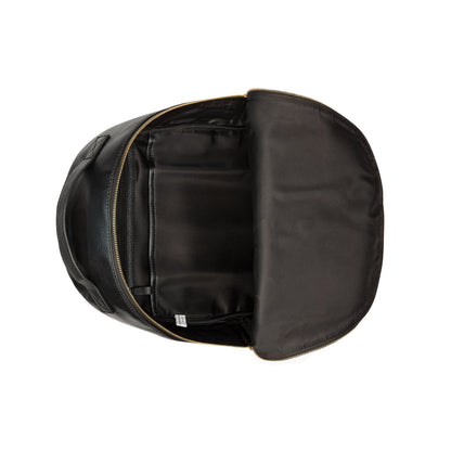 LE CUIR GRAINE Leather Backpack, Black - Delsey Paris Essential