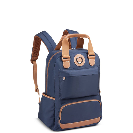 FLANERIE SE 14-Inch Laptop Backpack, Blue - Delsey Paris Smart Buy