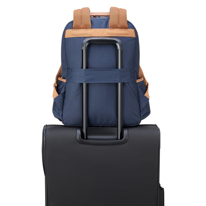 FLANERIE SE 14-Inch Laptop Backpack, Blue - Delsey Paris Smart Buy