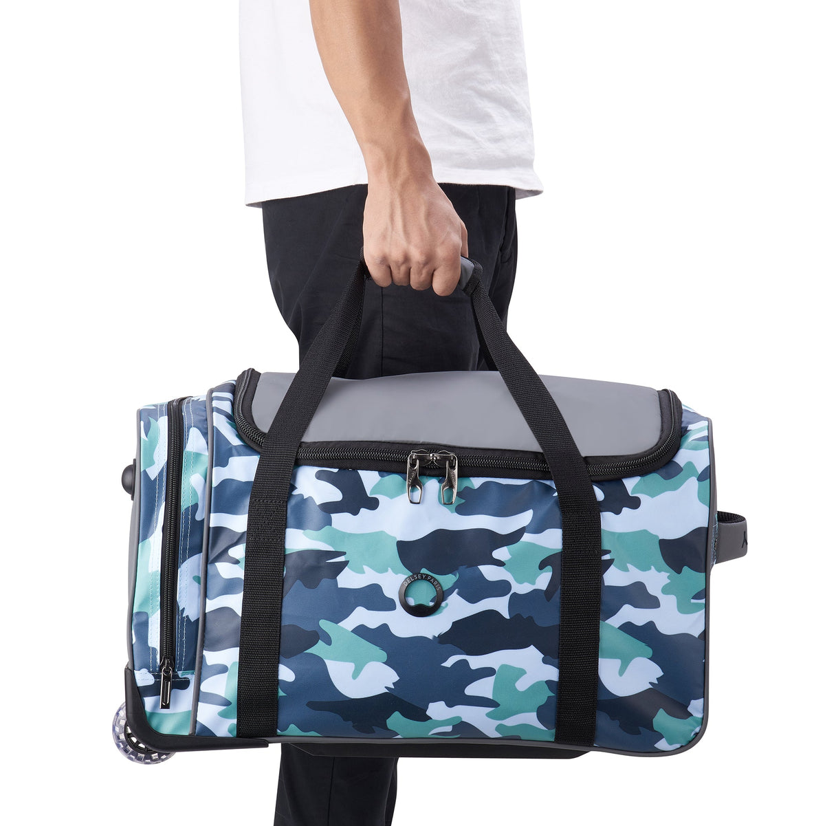 RASPAIL 23-Inch 2-Wheeled Duffel Bag, Camo - Delsey Paris Quality