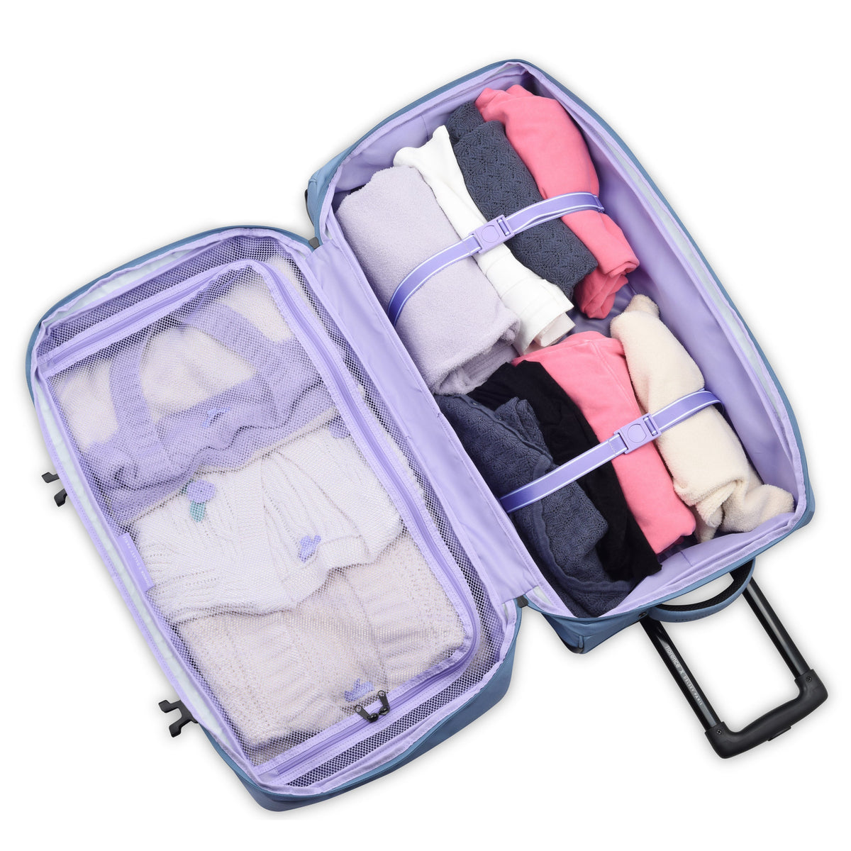 ON A ROLL 28-Inch 2-Wheeled Duffel Bag, Zinc blue - Delsey Paris Best Seller