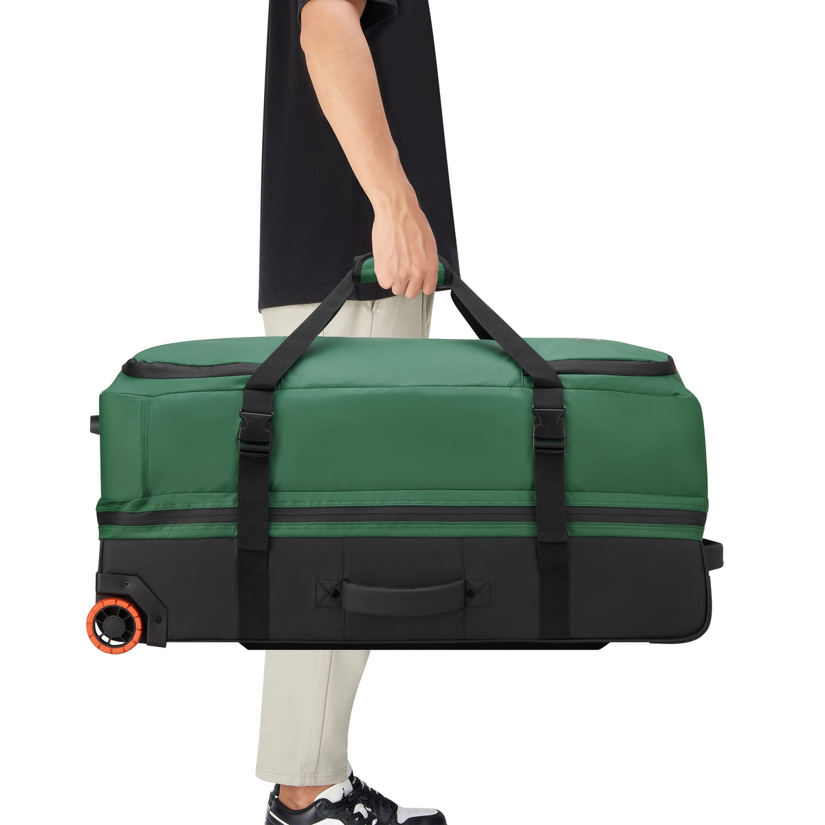 JS005A 32-Inch 2-Wheeled Duffel Bag, Elm green - Delsey Paris Latest