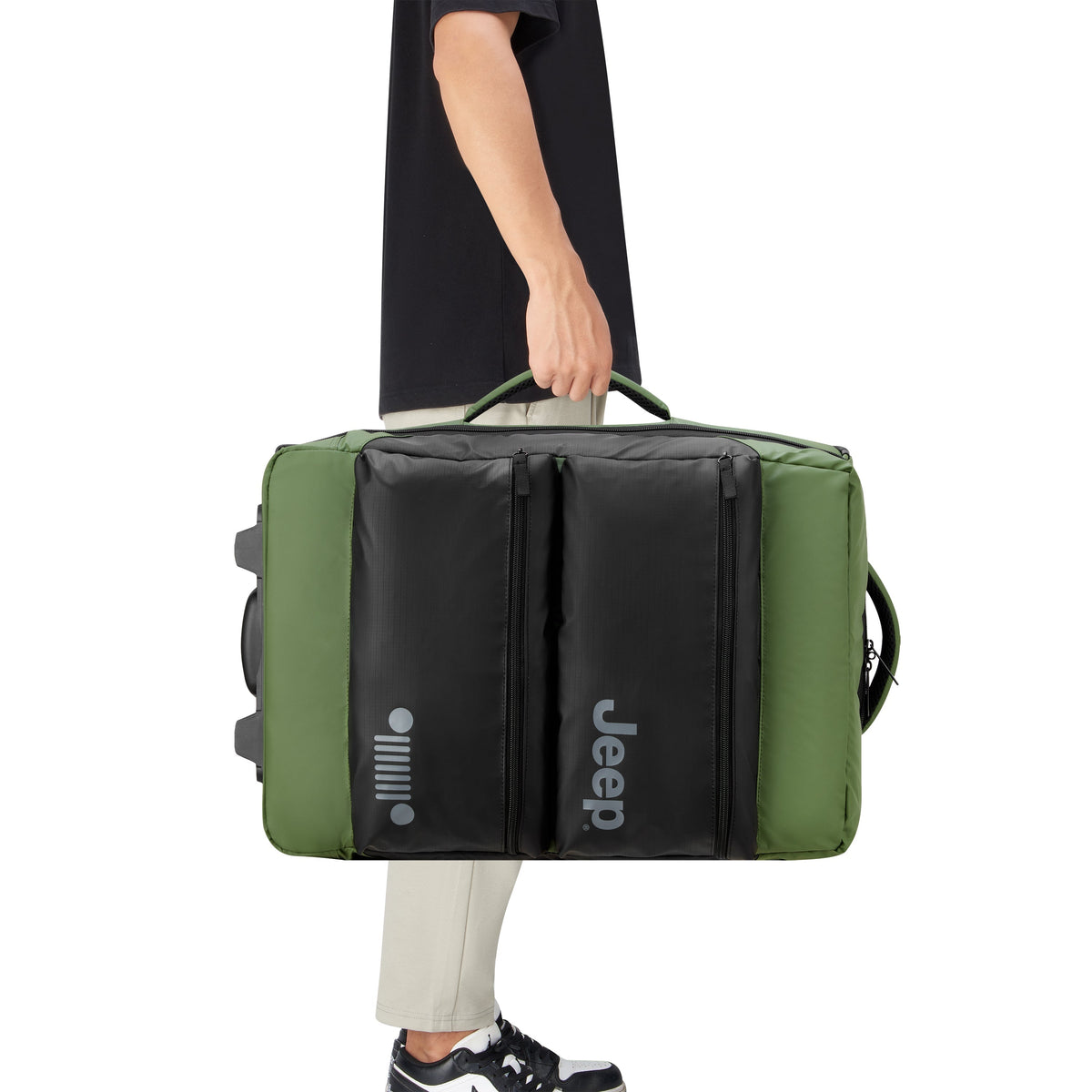 JS006B 20-Inch 2-Wheeled Duffel Bag, Elm green - Delsey Paris New